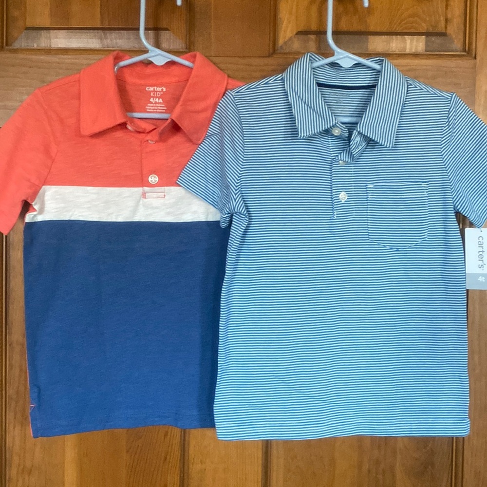 NWT Carter’s 4t/4 polo shirts